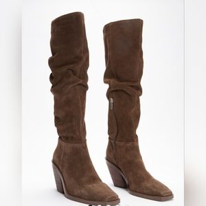 Vince Camuto ALIMBER SLOUCH KNEE BOOT Size 8, Sable